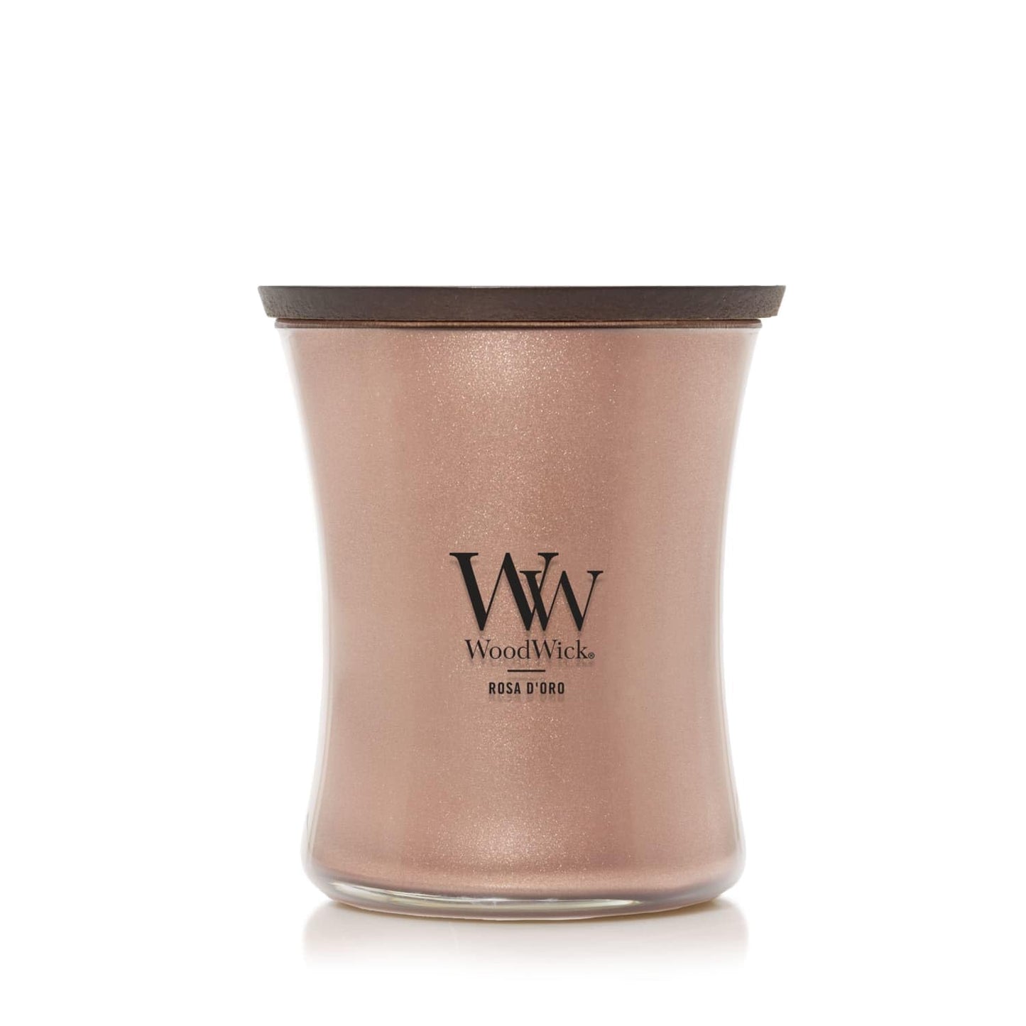 WoodWick Sparkling Pomelo Holiday Candle Gifts for Women and Men, 9.7 oz Precious Metals Collection with Crackling Wick