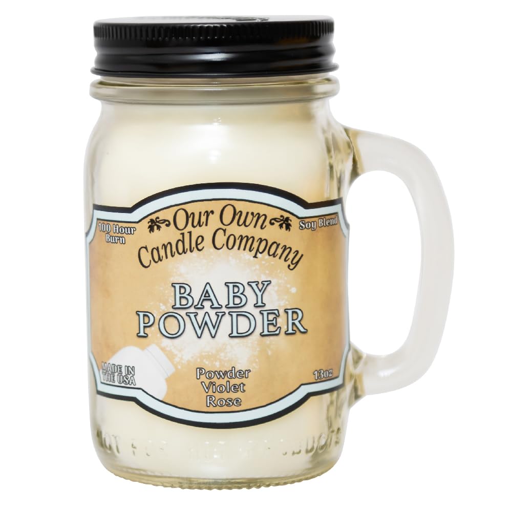 Our Own Candle Company, Orange Creamsicle Scented Mason Jar Candle, 100 Hour Burn Time, 13 Ounces