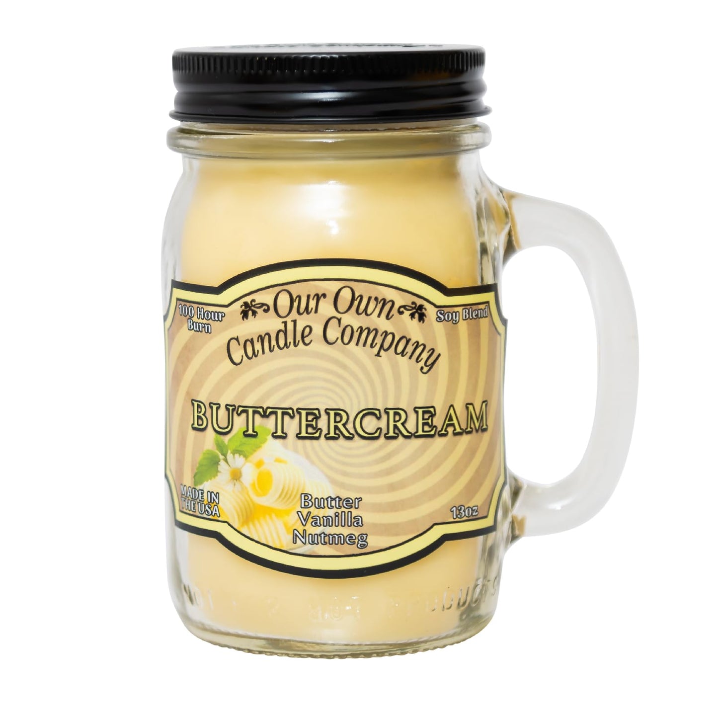 Our Own Candle Company, Orange Creamsicle Scented Mason Jar Candle, 100 Hour Burn Time, 13 Ounces
