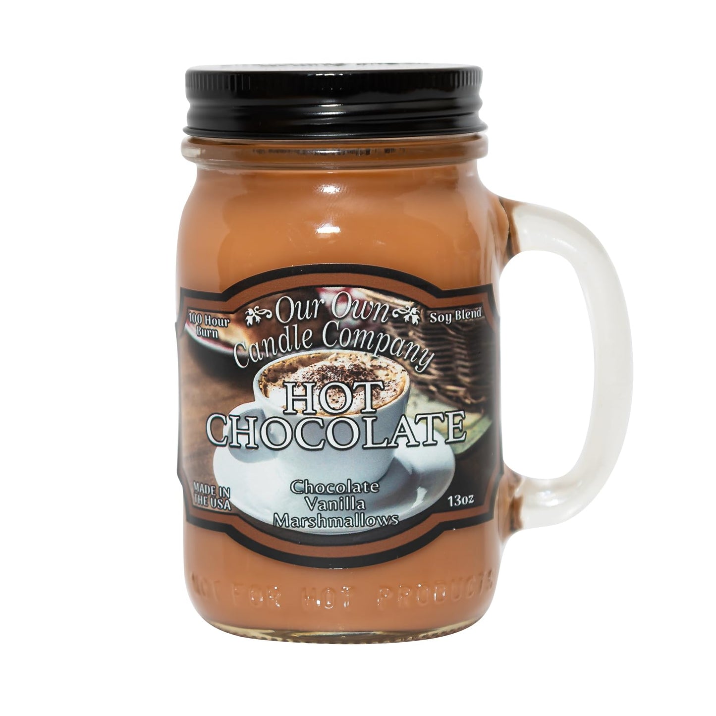 Our Own Candle Company, Orange Creamsicle Scented Mason Jar Candle, 100 Hour Burn Time, 13 Ounces