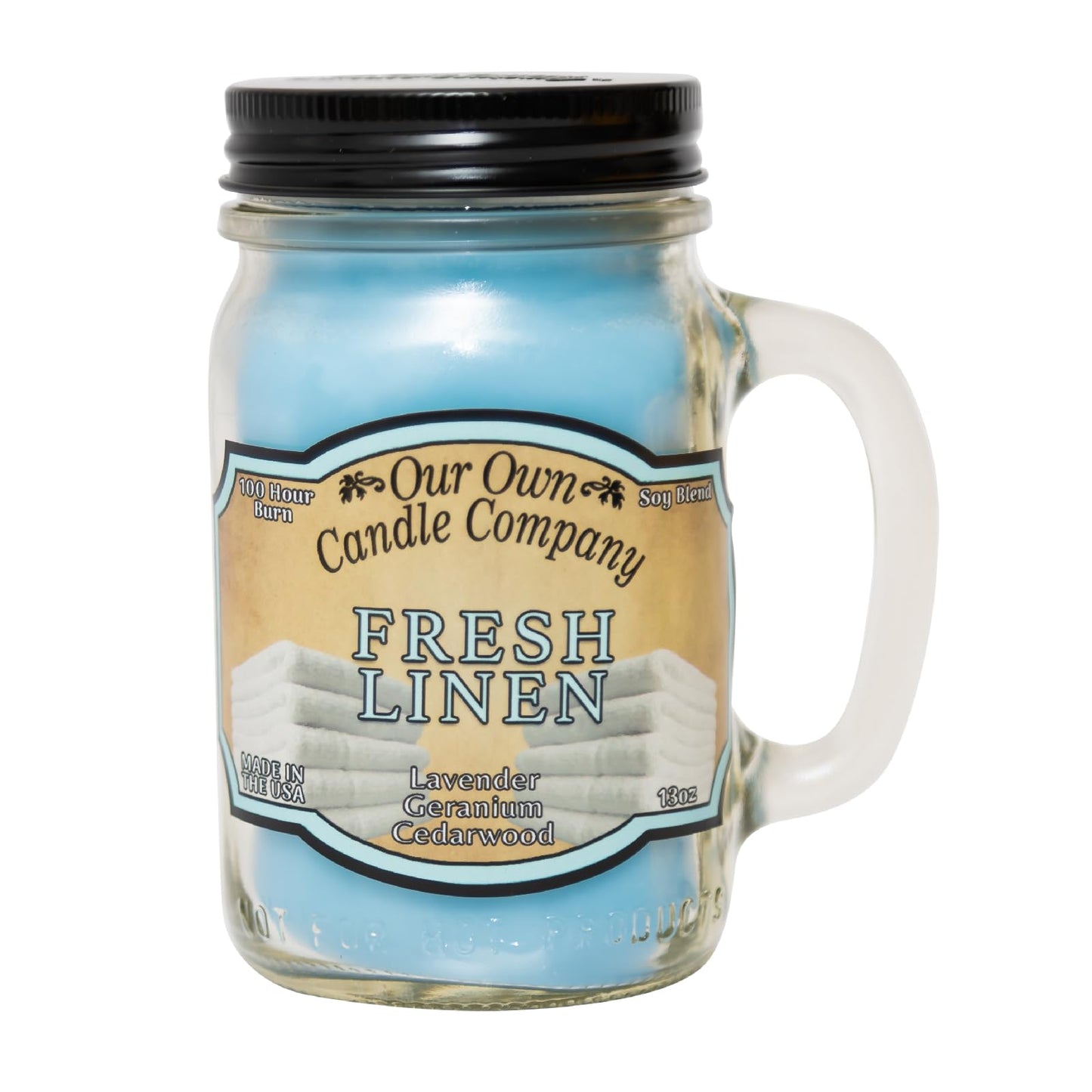 Our Own Candle Company, Orange Creamsicle Scented Mason Jar Candle, 100 Hour Burn Time, 13 Ounces