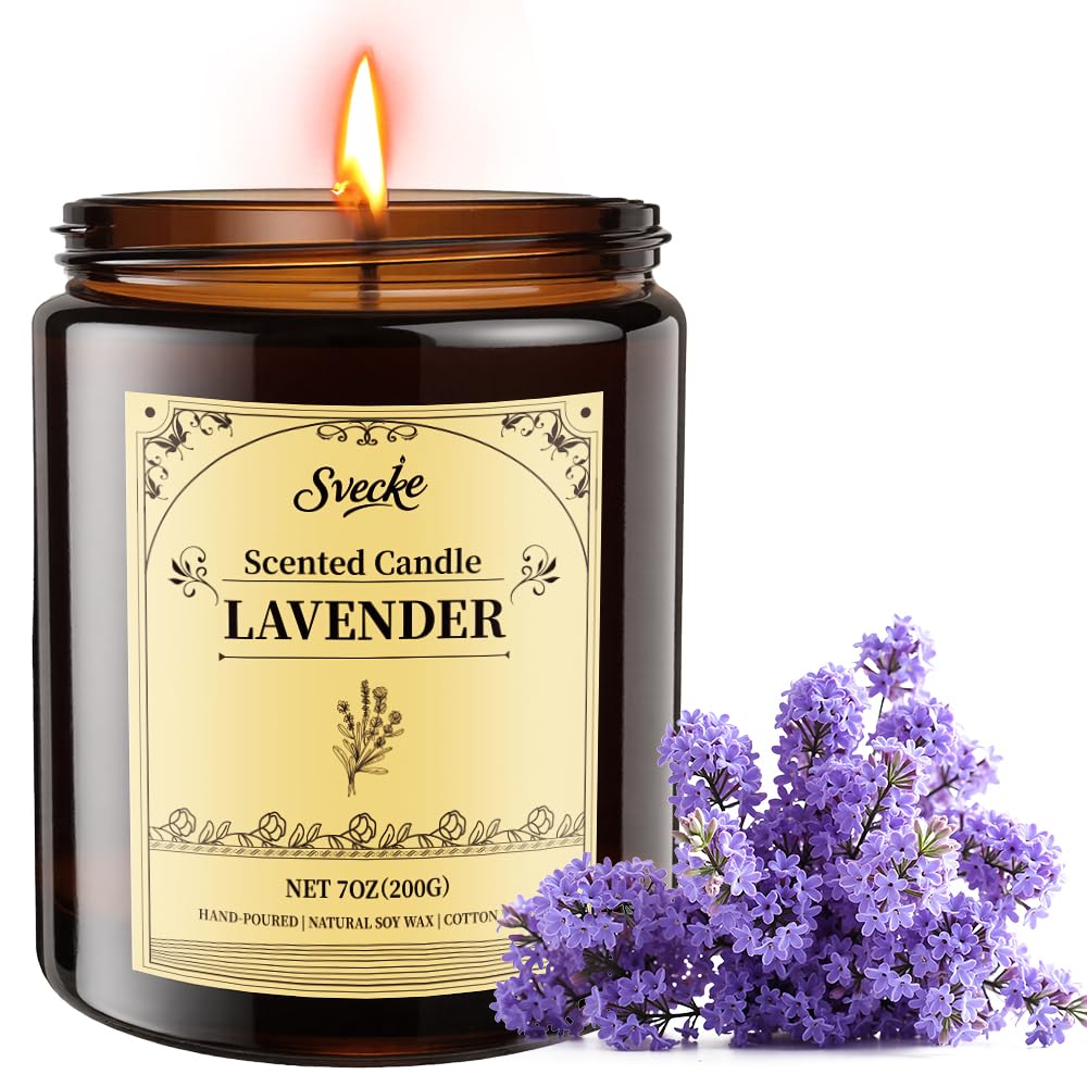 Fireside Scented Candles, 7oz Soy Wax Candle, Long Lasting Aromatherapy Jar Candle for Home, Scented Long Burning Candle Gift for Women and Men