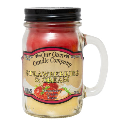 Our Own Candle Company, Orange Creamsicle Scented Mason Jar Candle, 100 Hour Burn Time, 13 Ounces