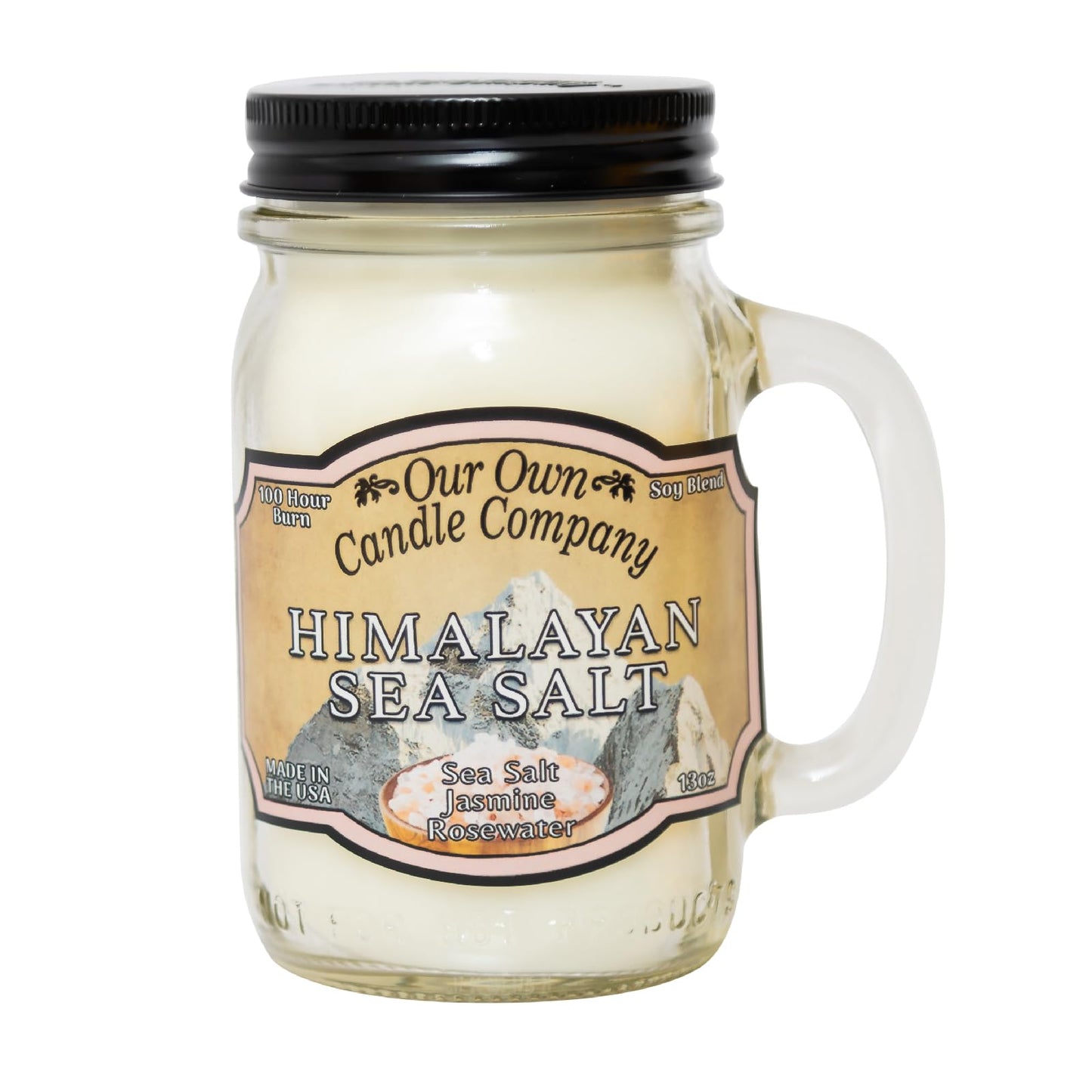 Our Own Candle Company, Orange Creamsicle Scented Mason Jar Candle, 100 Hour Burn Time, 13 Ounces
