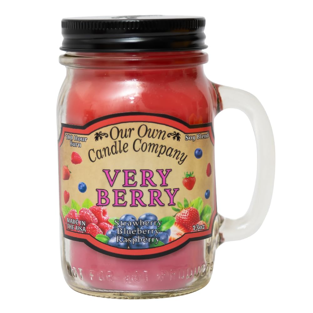 Our Own Candle Company, Orange Creamsicle Scented Mason Jar Candle, 100 Hour Burn Time, 13 Ounces