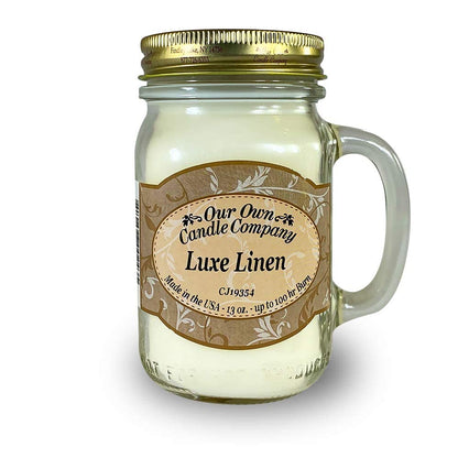 Our Own Candle Company, Orange Creamsicle Scented Mason Jar Candle, 100 Hour Burn Time, 13 Ounces