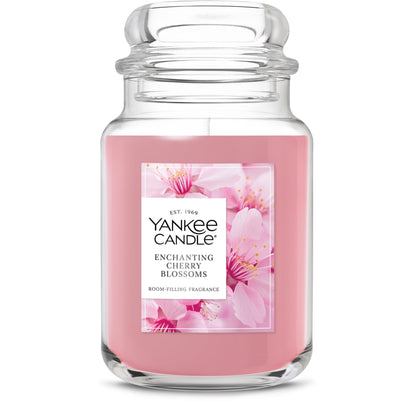 Yankee Candle Fresh Cut Roses, Scented Candle, 22oz Large Jar with up to 150 Hour Burn Time, Giftable
