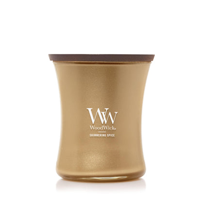 WoodWick Sparkling Pomelo Holiday Candle Gifts for Women and Men, 9.7 oz Precious Metals Collection with Crackling Wick
