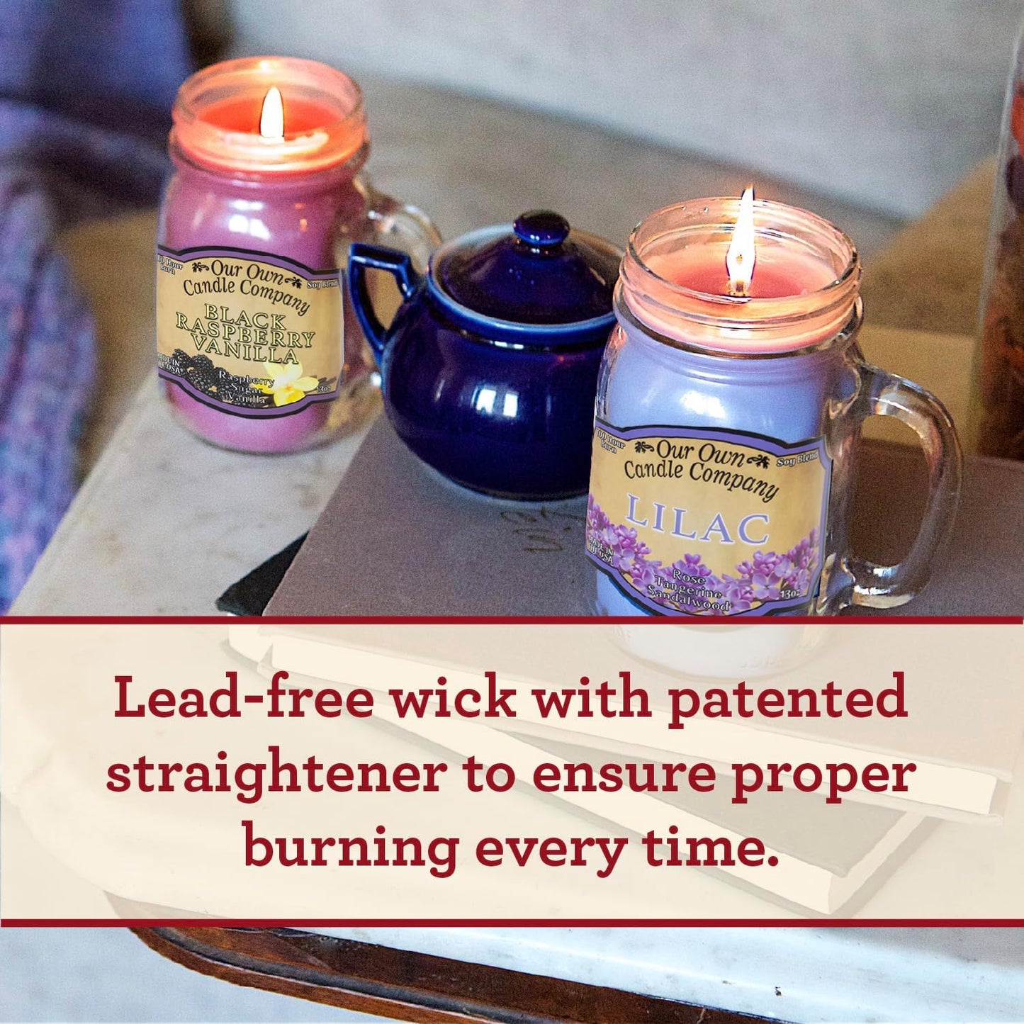 Our Own Candle Company, Orange Creamsicle Scented Mason Jar Candle, 100 Hour Burn Time, 13 Ounces